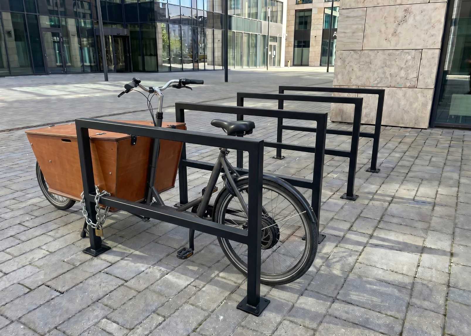 Support à arceau pour vélo cargo